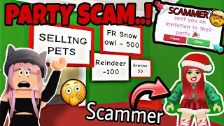 AVOID the PARTY SCAM in Adopt Me 😱😬 *Catching Party Scammers* - Roblox