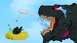 GODZILLA & KONG Rescue Tooth GODZILLA EARTH:Battle of Decay Tooth FUNNY | Godzilla Cartoon Movies