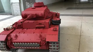 1/6 scale Panzer III, turret rotation and elevation