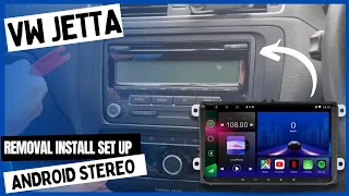 VW Jetta Radio Removal Android Car Stereo Install Setup Head Unit Android Auto Pair