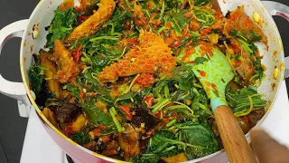 How to make Rich EFO RIRO for Beginners - Nigerian Vegetable Soup