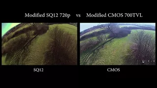 Cheap Micro Quelima SQ12 HD FPV Camera Review: Quelima SQ12 (sub 250g drone) vs ViFly CMOS 700TVL