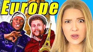 AMERICANS REACTS TO SIDEMEN RACE ACROSS EUROPE CHALLENGE