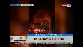 BT: 40 bahay, nasunog