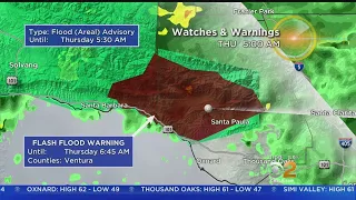 Flash Flood Warning Issued After Heavy Overnight Rainfall