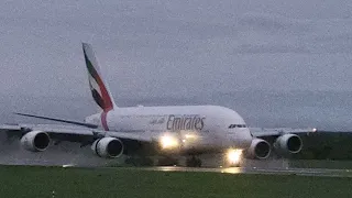 Emirates A380 Loud Close Up Arival From Dubai Early Morning Saturday 21st October