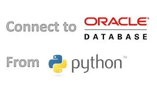 How connect to an Oracle database from Python