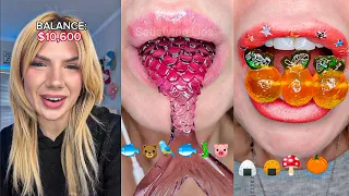 🍕 Text To Speech 🍕 ASMR Satisfying Eating #16 || @Bailey Spinn|| POVs Tiktok Compilations 2023