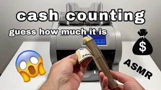 the best pile of cash | counting stack of EURO banknotes | machine money counter ASMR sound