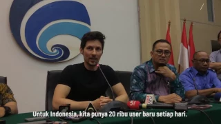 Durov in Jakarta, Indonesia (August 1st, 2017)