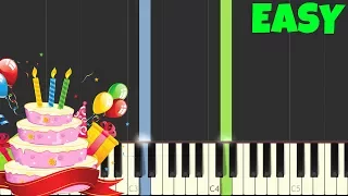 Happy Birthday [Easy Piano Tutorial] (Synthesia)