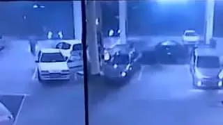 CCTV Footage of the Accident at BHP Petrol Station