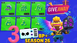 Brawl Pass Plus Season 26 Giveaway x 3