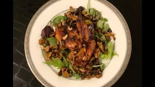 Baby chicken marinaded ,braised topped with dry fruit & nuts. 😋 מתכון בעברית בתיאור למטה 👇