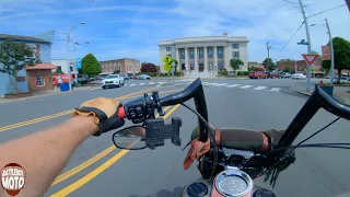 Its Friday. Let’s get lunch | Pure Engine Sound ONLY (NO EDITS) (4k) | Harley Davidson Fatboy EVO