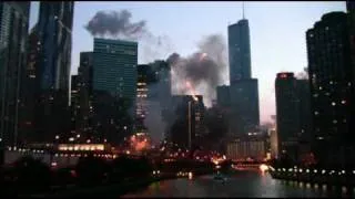 Transformers 3 Filming over Chicago River