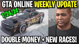 GTA Online WEEKLY UPDATE Today - NEW DRAG RACES, DOUBLE MONEY, Good Week, EVENT DISCOUNTS!