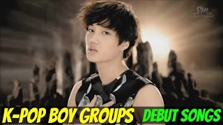 K-POP BOY GROUPS - DEBUT SONGS [1998-2015]