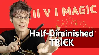 Half Diminished Licks & Chords - II V I using only m7b5 Chords & Arpeggios