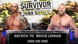 "🔥 WWE 2K24 FULL MATCH — Batista vs Brock Lesner — WWE Title Match!"