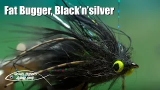 Fat Bugger (Black'n'silver) - streamer fly tying tutorial