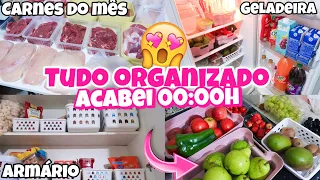 ORGANIZANDO A COMPRA NO ARMÁRIO E NA GELADEIRA 💓| CARNES PARA O MÊS TODO | COMO ORGANIZO