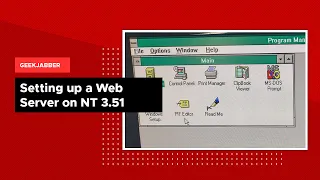 Windows NT 3 51 as a Web Server