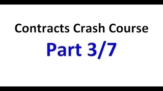 Contracts - Exam Crash Course Part 3/7