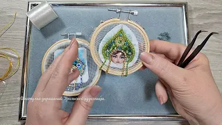 How to embroider a car pendant, brooch, keychain or pendant. Master class. Handicrafts.