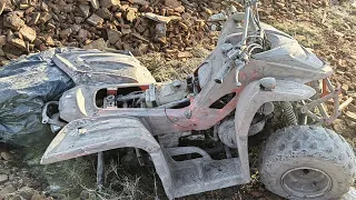 Restoration Abandoned Quad ATV - Restore Engine