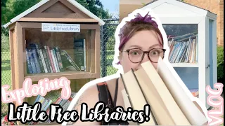 Exploring Little Free Libraries | Book Unhaul | Donating back to the community! 📚