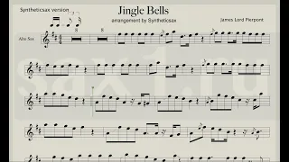 Jingle Bells - Sheet Music for Saxophone Alto (Funky Version incl. Backing track)