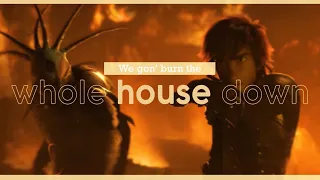 Hiccup and Toothless [HUMOUR] - Burn The House Down