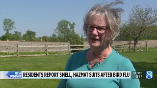 Neighbors report smell, hazmat suits after bird flu outbreak