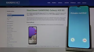 SAMSUNG Galaxy A32 Incoming Call