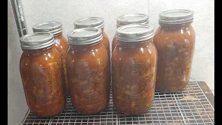 Canning Chili with Meat & Beans