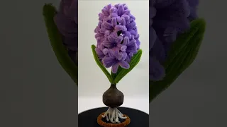 How to make a Hyacinth flower with Pipe cleaner ( chenille )#hmstation