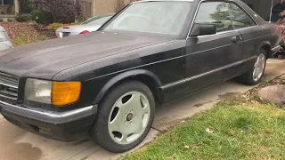 1985 Mercedes Benz Euro 500 SEC Project the Beginning