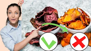 5 Fruit & Veggie chips in air fryer | Healthy Chips recipe