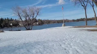 Walking tour of Lake Arrowhead in Southern California