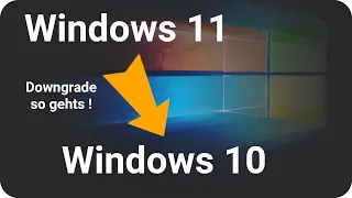 Windows 11 auf Windows 10 zurücksetzen ♻️ Zurück zu Windows 10 Downgrade