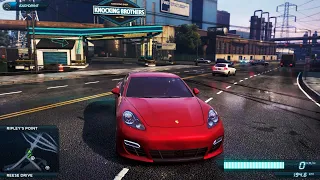 NFS Most Wanted | Police Chase Max Heat Level Escape | Porsche Panamera Turbo S vs Police