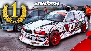 KOVA UŽ 1 VIETĄ SEMI-PRO DRIFTO VARŽYBOSE