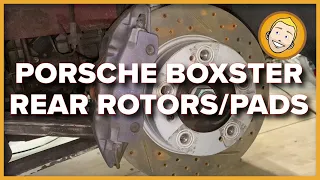 REMOVE RUST and INSTALL REAR ROTORS and PADS on a Porsche Boxster 986 (Project 49, 55)