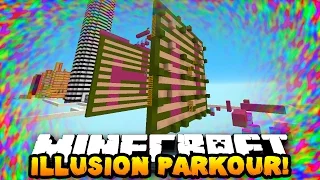 Minecraft ILLUSION PARKOUR! with PrestonPlayz, CampingRusher & Kenny