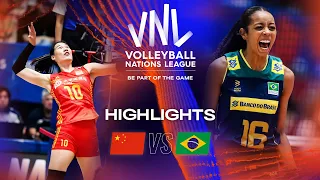 🇨🇳 CHN vs. 🇧🇷 BRA - Highlights Week 1 | Women's VNL 2023