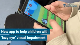 New app to help children with 'lazy eye' visual impairment