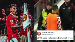 SHOCKING! Ronaldo Walks Down The Tunnel Before Full Time | Ten Hag Comment On Ronaldo | Tottenham |