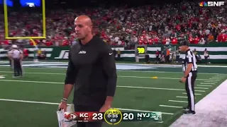 Robert Saleh Called for an Unsportsmanlike Conduct Penalty | Chiefs vs Jets