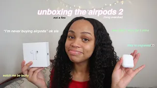 airpods 2 unboxing + setup (i finally gave in LMAO)